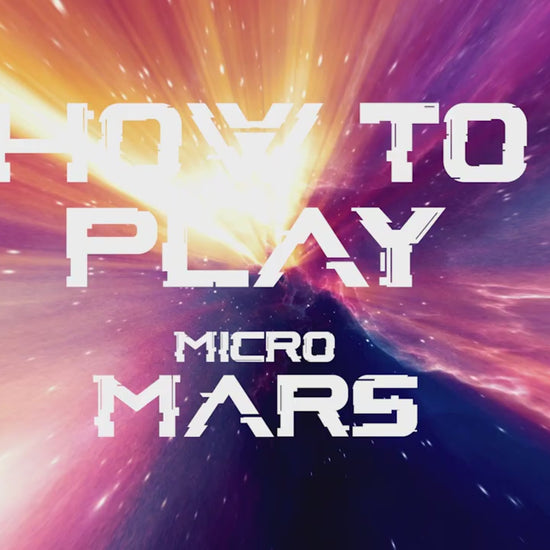 How to play "Micro Mars" – tutorial video explaining the rules, setup, and gameplay for this fast Roll&Write/Print&Play space adventure game for 1–100 players, ages 8 and up. print and play game fernflowerpress.com 
