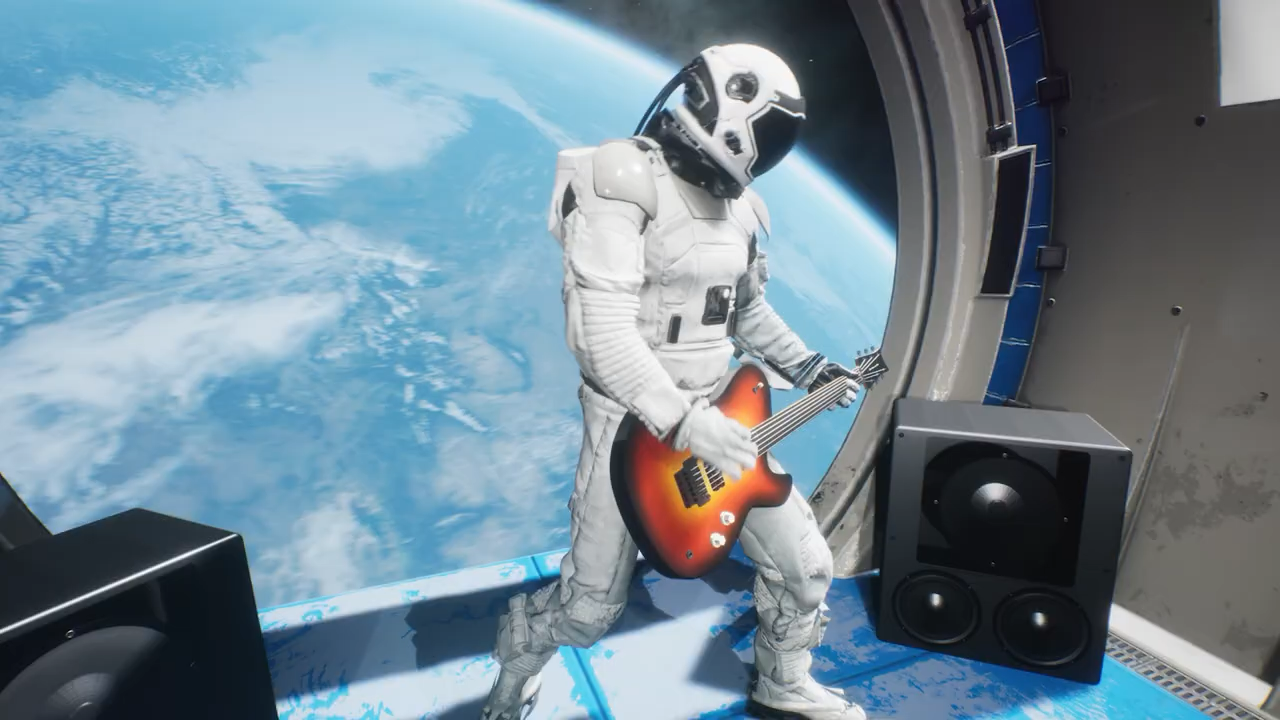 Promo video for "Micro Mars" board game, showing space exploration and fast-paced gameplay for 1–100 players, ages 8+. Rules in English, German, Spanish, and French. print and play game fernflowerpress.com 